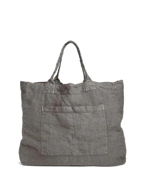 linen weekend bag by ONCE MILANO