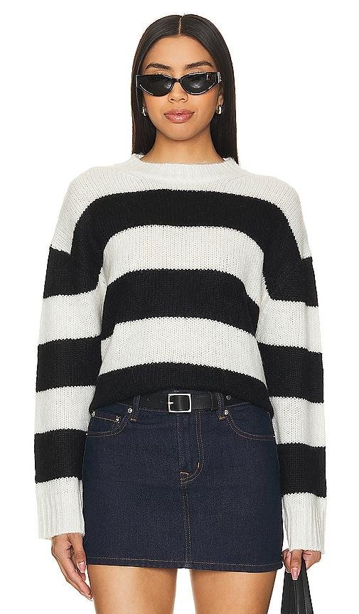 One Grey Day Bardot Pullover in Multi by ONE GREY DAY