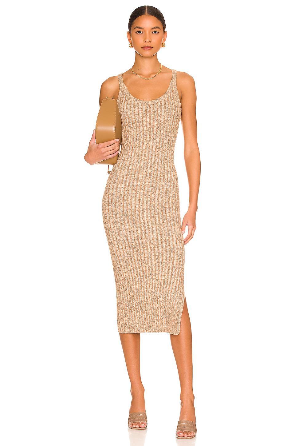 One Grey Day Dani Tank Dress in Beige by ONE GREY DAY