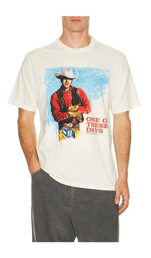 ONE OF THESE DAYS Heaven Can Wait Tee in White by ONE OF THESE DAYS
