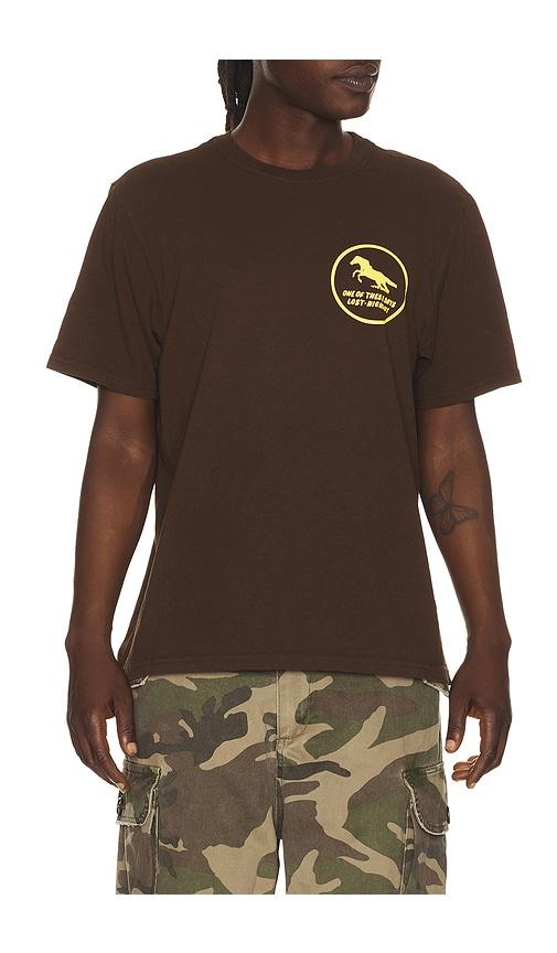 ONE OF THESE DAYS Painted Horse Tshirt in Brown by ONE OF THESE DAYS