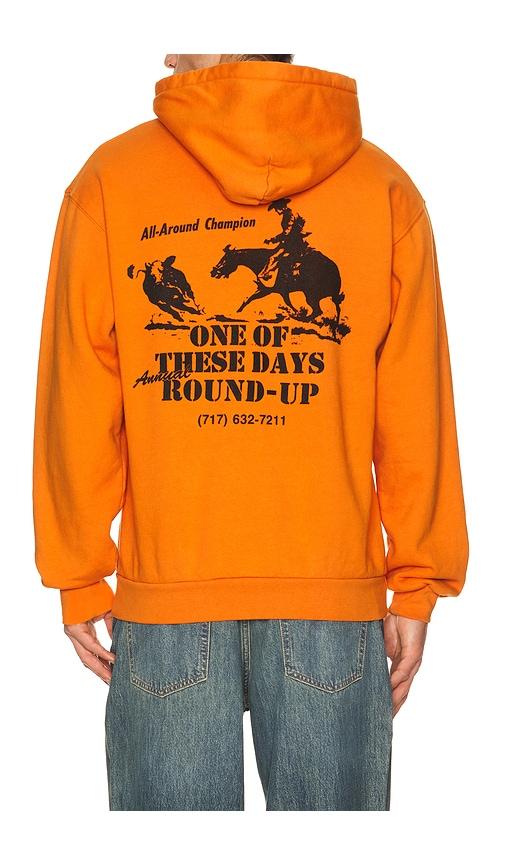ONE OF THESE DAYS Round Up Pullover Hoodie in Orange by ONE OF THESE DAYS