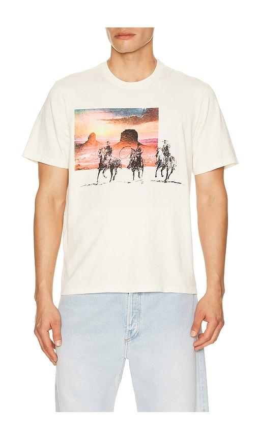 ONE OF THESE DAYS The Day The Rains Came Tshirt in White by ONE OF THESE DAYS