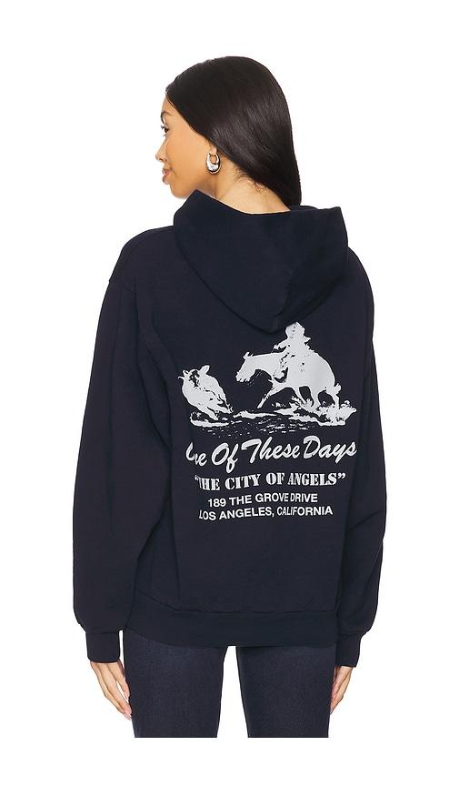 ONE OF THESE DAYS x FWRD City Of Angels Hoodie in Blue by ONE OF THESE DAYS
