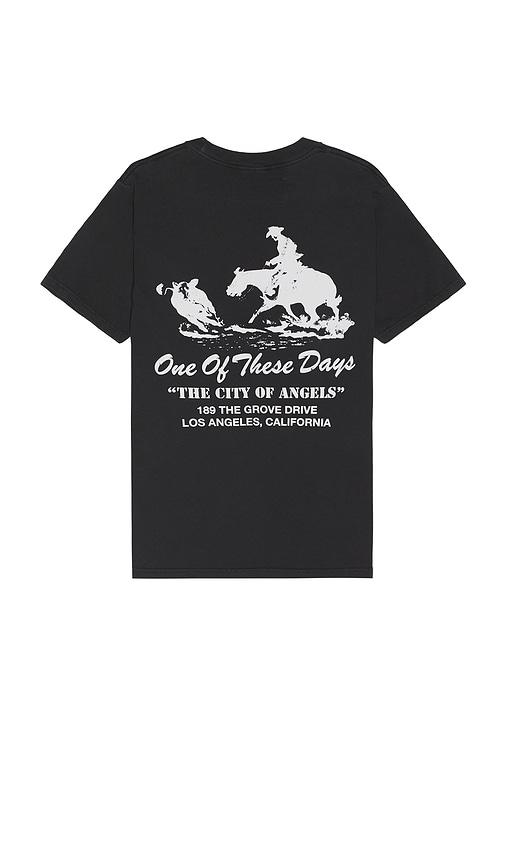 ONE OF THESE DAYS x FWRD The City Of Angels Tee in Black by ONE OF THESE DAYS