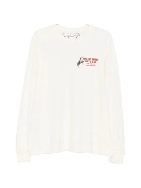 graphic-print long-sleeve sweatshirt by ONE OF THESE DAYS