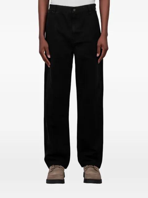 logo-patch straight-lçeg trousers by ONE OF THESE DAYS