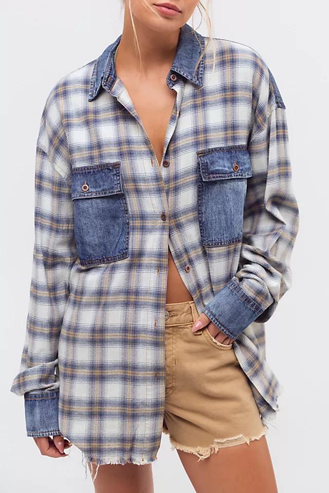 OneTeaspoon Oversized Flannel Shirt by ONE TEASPOON | FREE PEOPLE