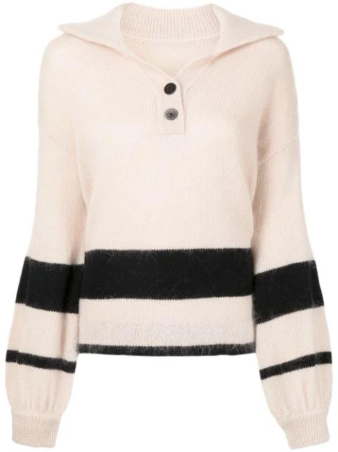 X Beyond The Radar stripe detail jumper by ONEFIFTEEN