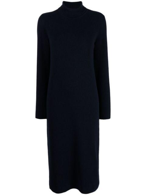 ribbed-knit rollneck dress by ONEFIFTEEN
