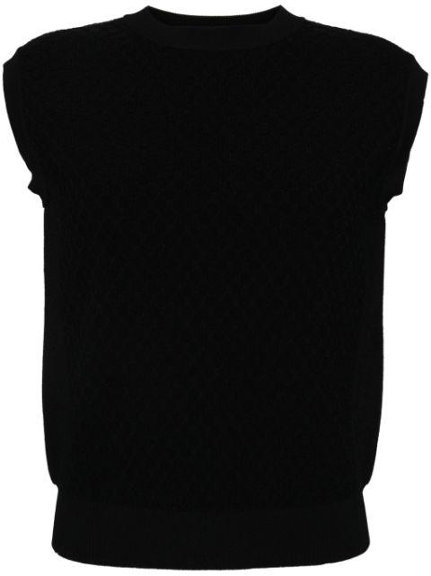 sleeveless knitted top by ONEFIFTEEN