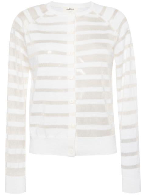 striped long-sleeve cardigan by ONEFIFTEEN