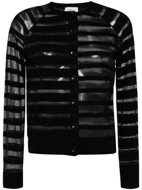 striped long-sleeve cardigan by ONEFIFTEEN