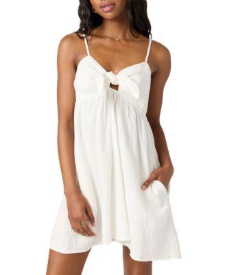 Juniors' Natalya Sleeveless Tie-Front Mini Dress by O'NEILL