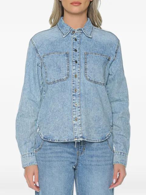 Nixie acid-wash denim shirt by ONETEASPOON