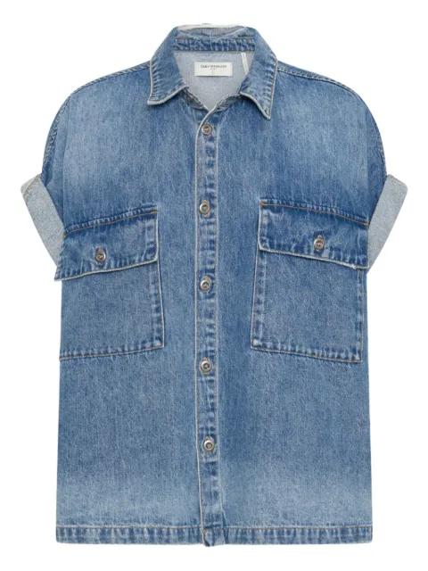 buttoned flap-pocket shirt by ONETEASPOON