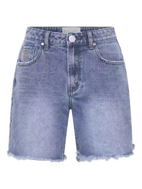 frayed distressed denim shorts by ONETEASPOON