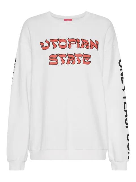 round-neck printed sweatshirt by ONETEASPOON