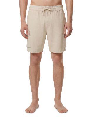 7" Stretch Linen Cargo Shorts by ONIA