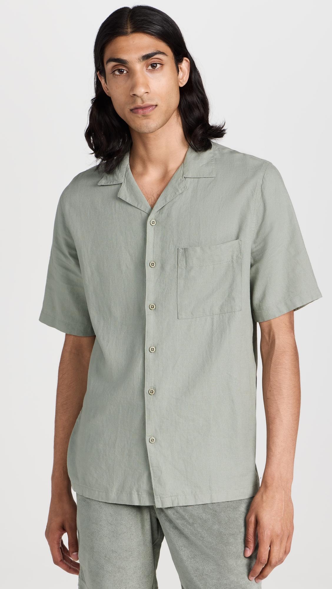 Air Linen Convertible Vacation Shirt by ONIA
