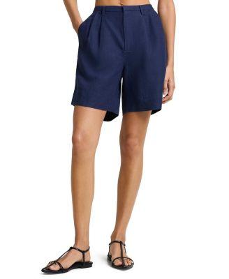 Air Linen Pleated Bermuda Short by ONIA