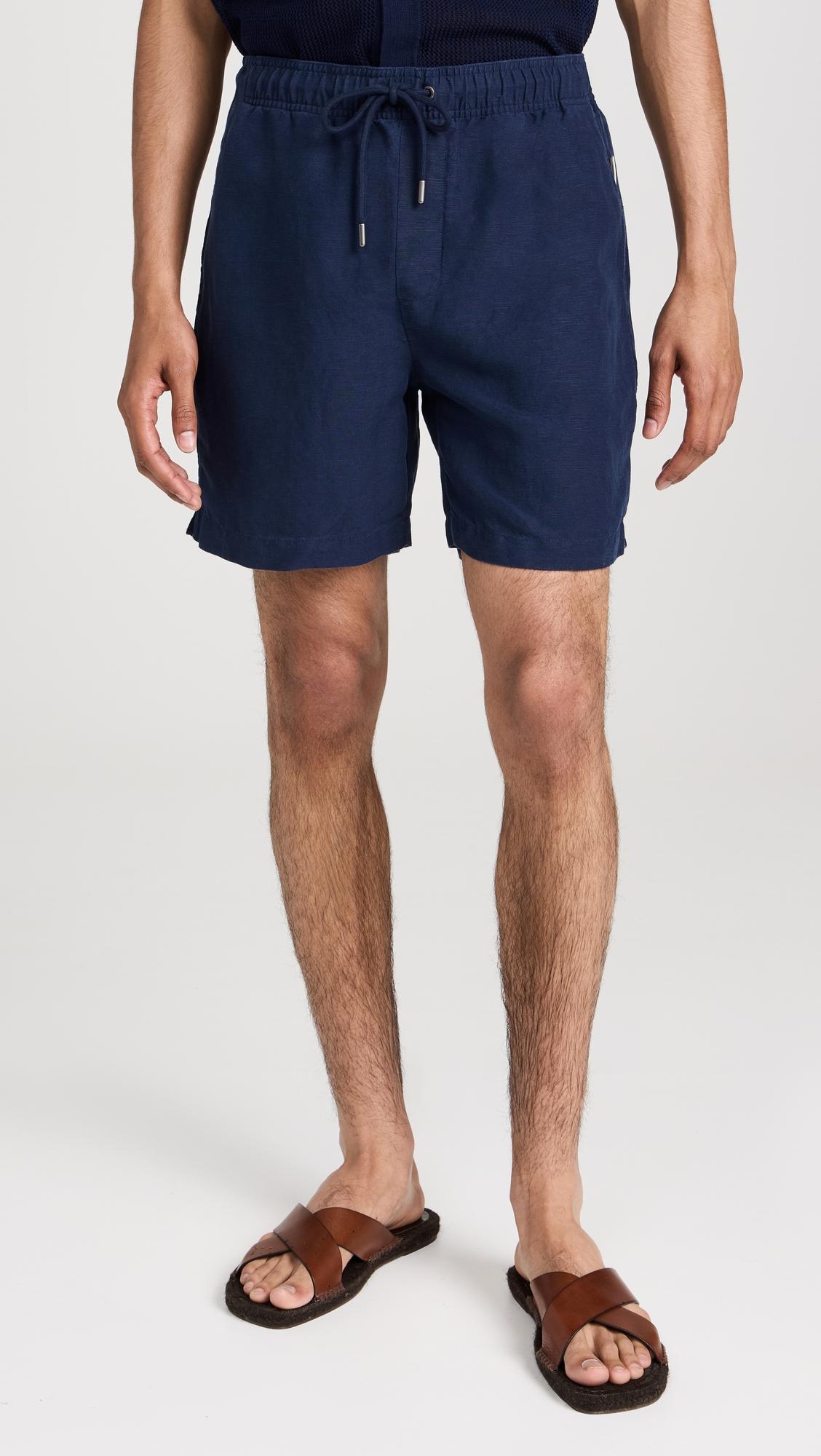 Air Linen Pull-On Shorts 6" by ONIA