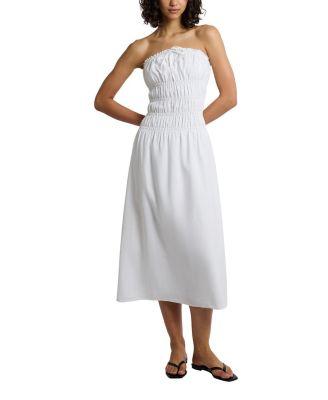 Air Linen Smocked Maxi Dress by ONIA