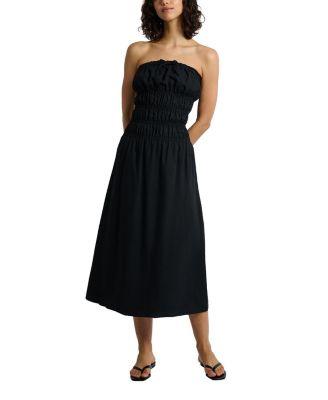 Air Linen Smocked Maxi Dress by ONIA