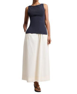 Boatneck Mix Media Dress by ONIA