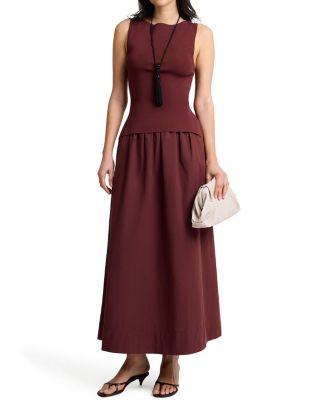 Boatneck Mix Media Dress by ONIA