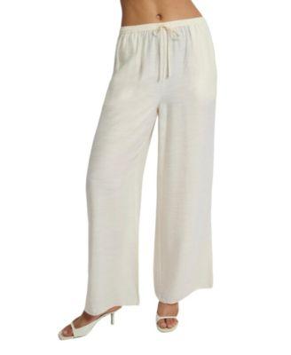 Crinkle Wide Leg Drawstring Pant by ONIA