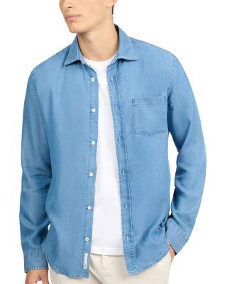 Denim Chambray Long Sleeve Shirt by ONIA