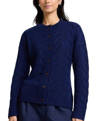 Fitted Cable Knit Cardigan by ONIA