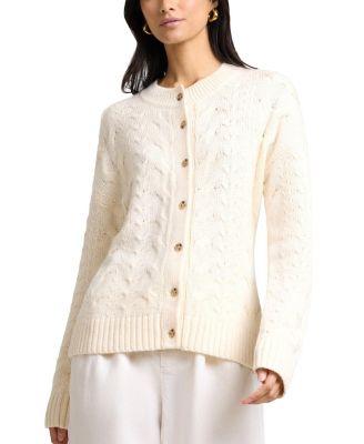 Fitted Cable Knit Cardigan by ONIA