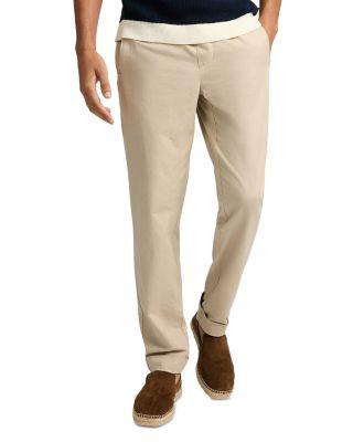 Linen Cotton Stretch Cuff Pants by ONIA