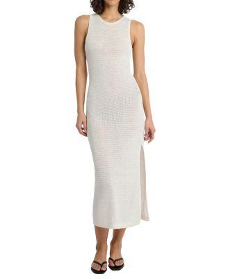 Linen Knit Scoop Back Maxi Dress by ONIA