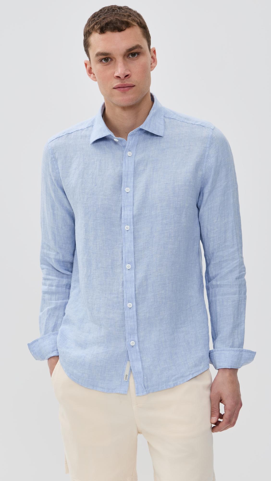 Linen Slim Fit Shirt by ONIA