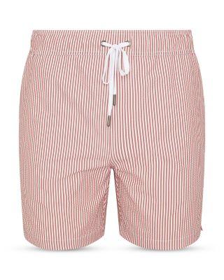 MB Charles Seersucker 6.5" Swim Trunks by ONIA