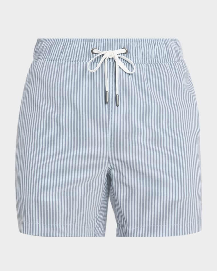 Men's Charles 5" Inseam Stripe Swim Trunks by ONIA
