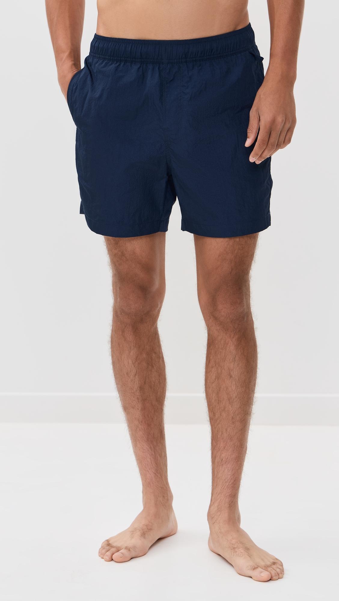 Nylon Crinkle Swim Trunks 5" by ONIA