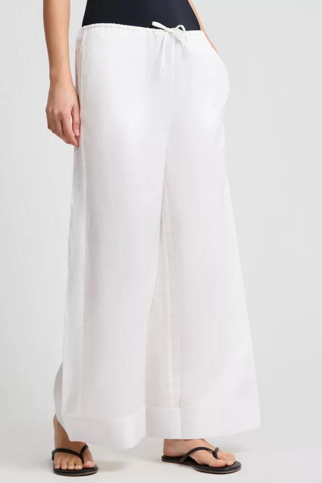 Onia Air Linen Wide Leg Drawstring Pant by ONIA