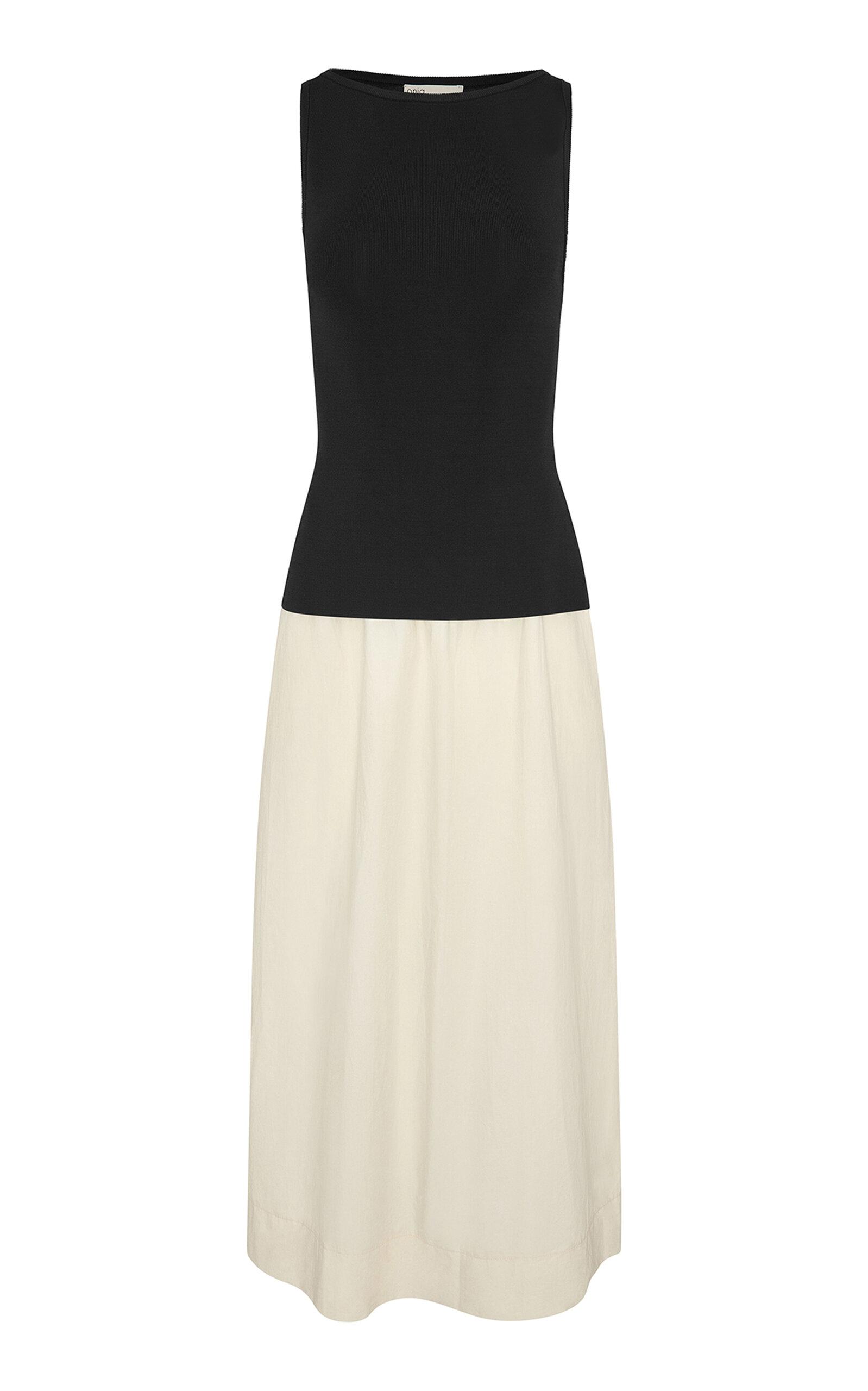 Onia Boatneck Mixed Media Midi Dress - Moda Operandi by ONIA