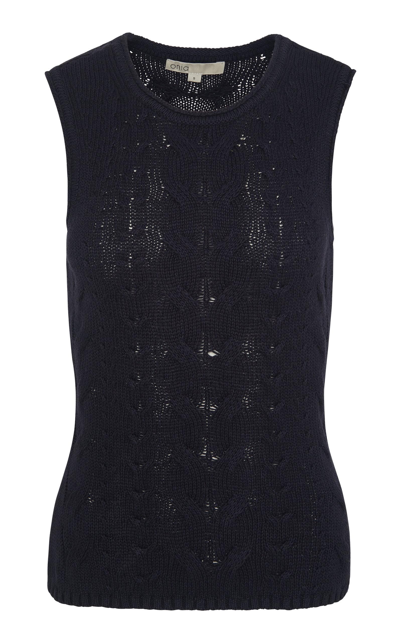 Onia Linen Cable-Knit Linen Top - Moda Operandi by ONIA