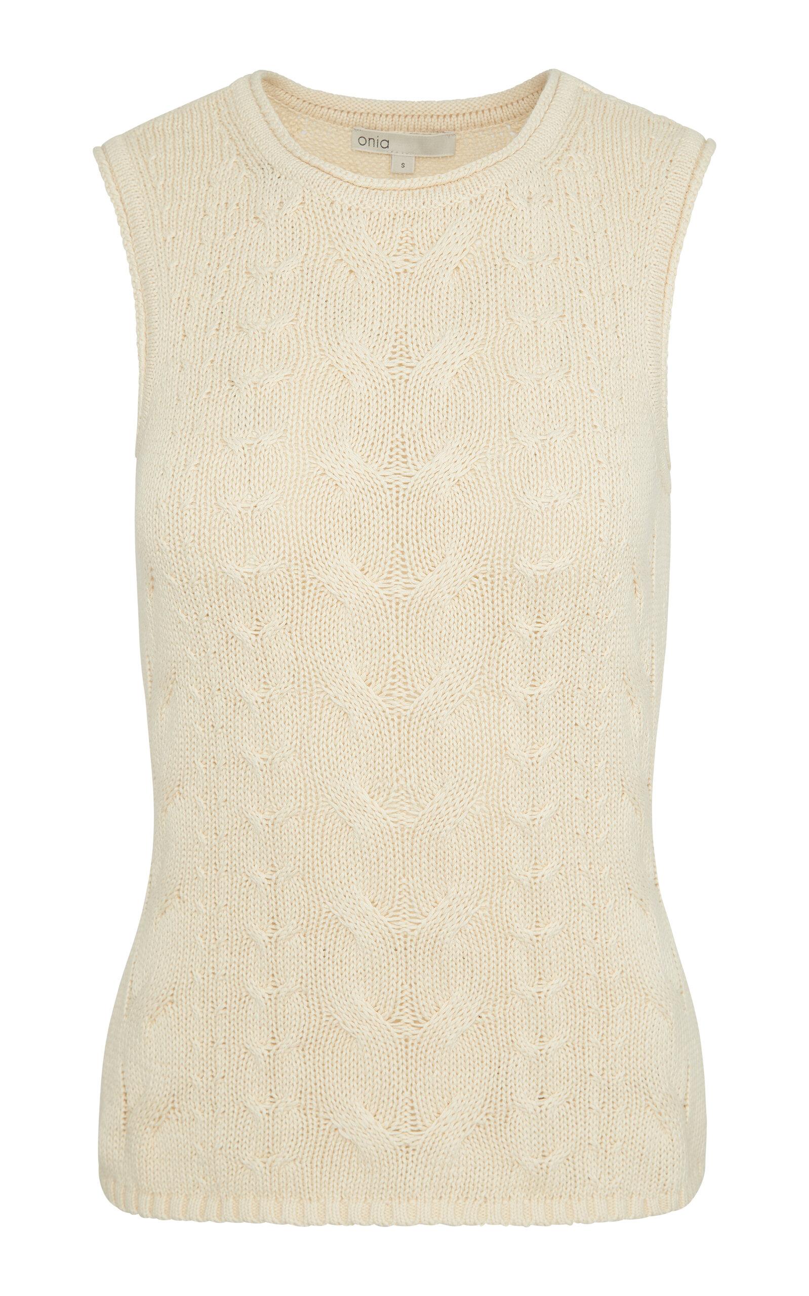 Onia Linen Cable-Knit Linen Top - Moda Operandi by ONIA