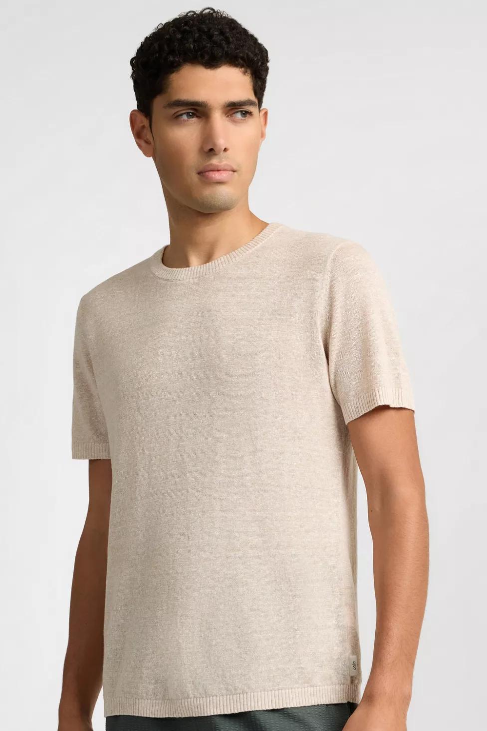 Onia Linen Knit Tee Shirt by ONIA
