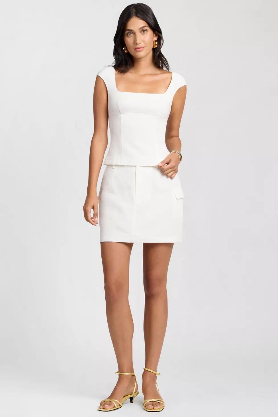 Onia Linen Utility Mini Skirt by ONIA