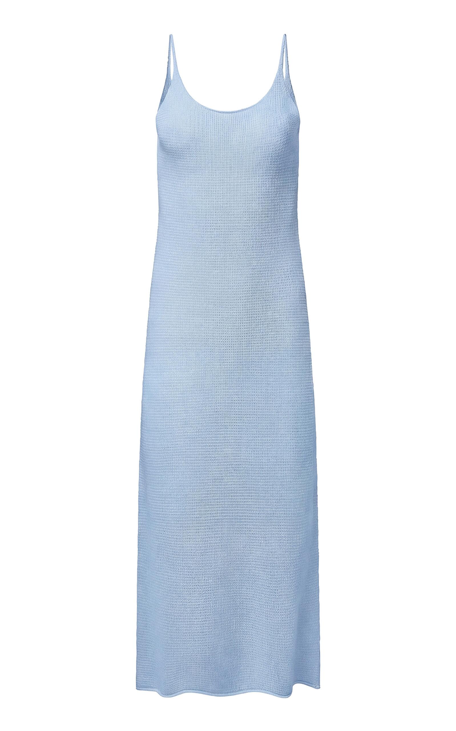 Onia Textured Linen Sweater Scoop Maxi Dress - Moda Operandi by ONIA