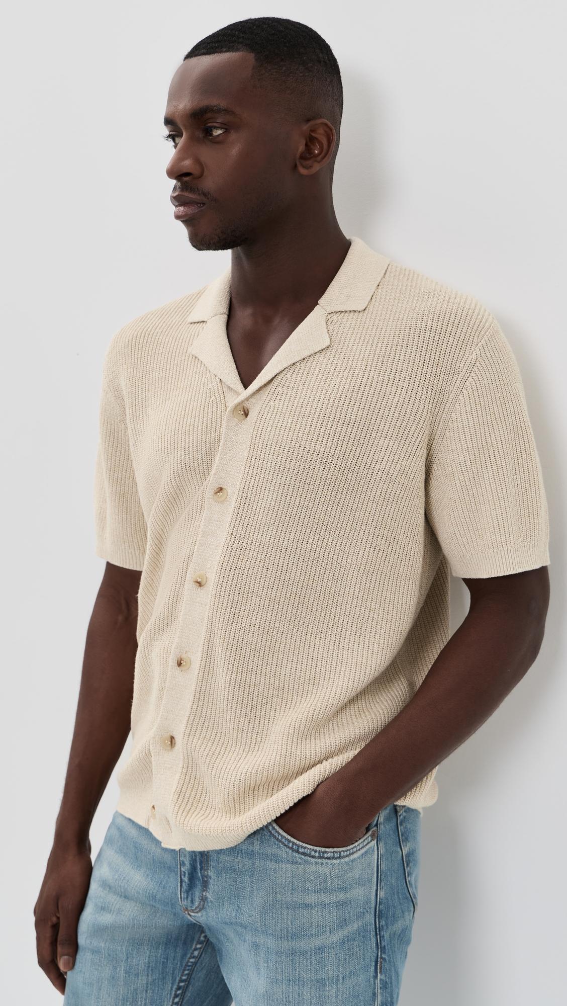 Silk Linen Camp Shirt by ONIA