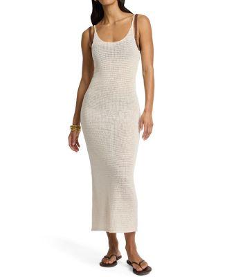 Textured Linen Sweater Scoop Maxi Dress by ONIA