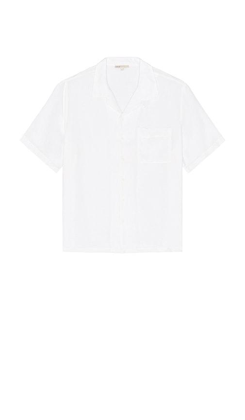 onia Air Linen Convertible Vacation Shirt in White by ONIA